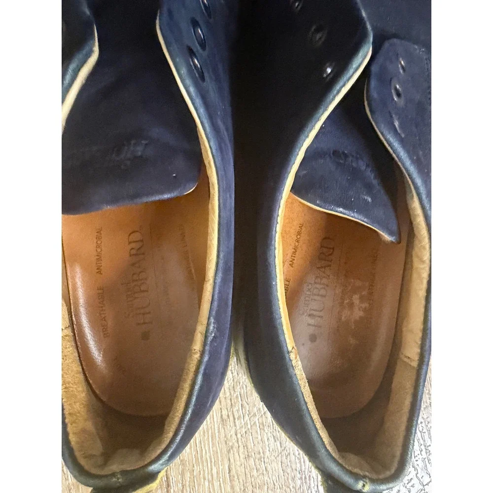 Samuel Hubbard Hubbard Free Navy Blue Nubuck Leather Walking Shoes Mens 10W